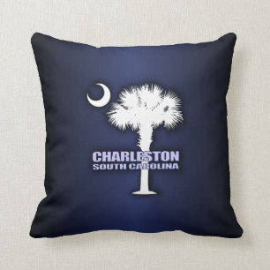 Sc-Palmetto & växande (Charleston) Kudde