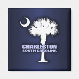 Sc-Palmetto & växande (Charleston) Magnet