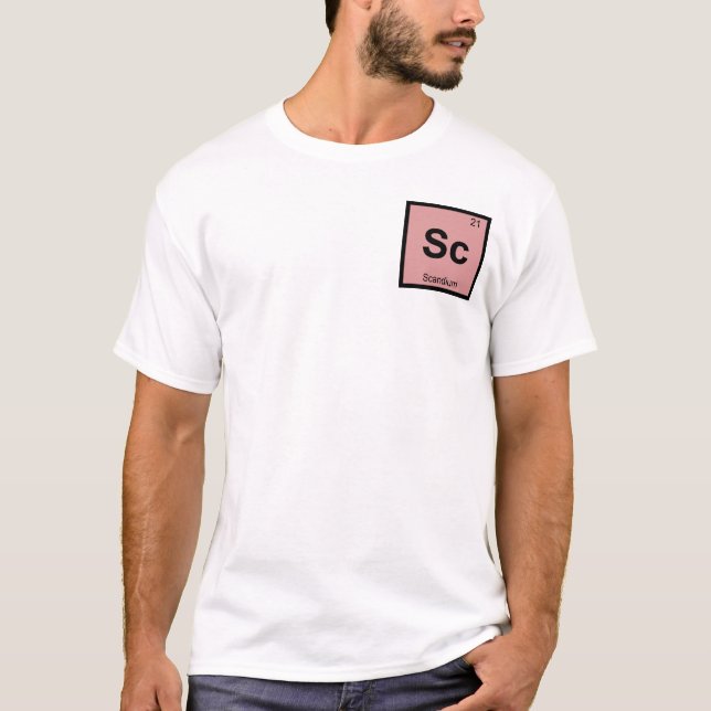 Sc - Scandiumkemi Periodisk Bord-symbol Tröja (Framsida)