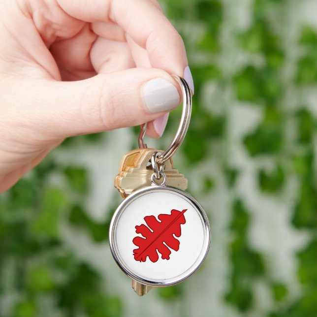 SCA Abhainn Ciach Ghlais Keychain Rund Silverfärgad Nyckelring (Hand)