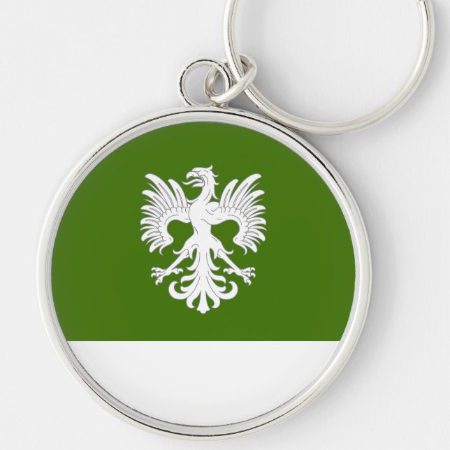 SCA Adlersruhe Keychain Rund Silverfärgad Nyckelring (Framsidan)