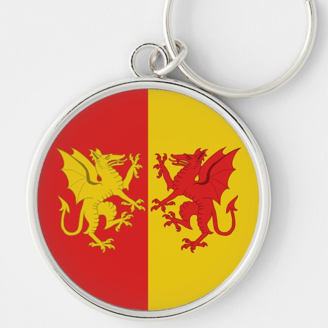 SCA Adora-nyckelkedjan Rund Silverfärgad Nyckelring (Framsidan)