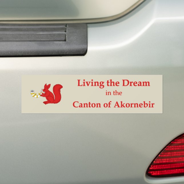 SCA Akornebir Bumper Sticker Bildekal (På Bil)