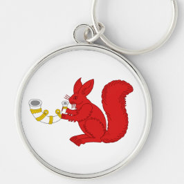 SCA Akornebir Keychain Rund Silverfärgad Nyckelring