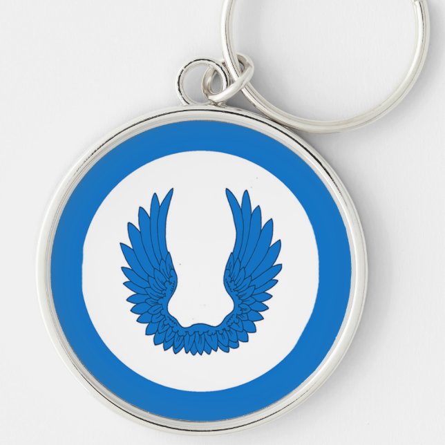 SCA Arenal Keychain Rund Silverfärgad Nyckelring (Framsidan)