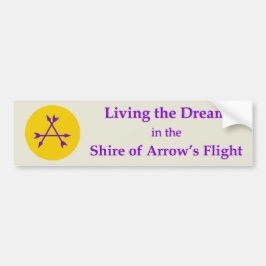 SCA Arrow's Flight Bumper Sticker Bildekal