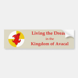 SCA Avacal Bumper Sticker Bildekal