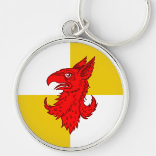 SCA Avacal Keychain Rund Silverfärgad Nyckelring