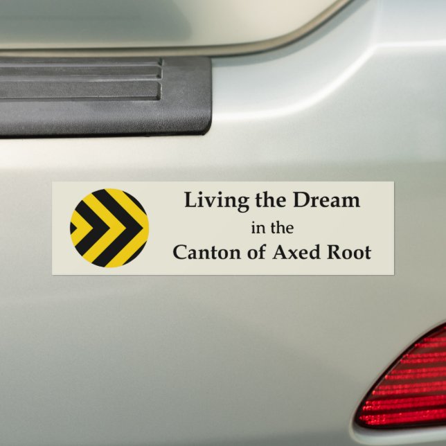 SCA Axed Root Bumper Sticker Bildekal (På Bil)