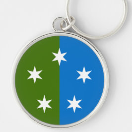 SCA Ayreton Keychain Rund Silverfärgad Nyckelring