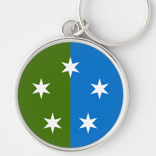 SCA Ayreton Keychain Rund Silverfärgad Nyckelring (Framsidan)