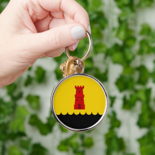 SCA Blackwater Behålla Keychain Rund Silverfärgad Nyckelring