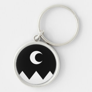 SCA Bright Backe Keychain Rund Silverfärgad Nyckelring