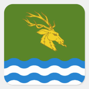SCA Buckston-on-Eno Populace Badge Fyrkantigt Klistermärke