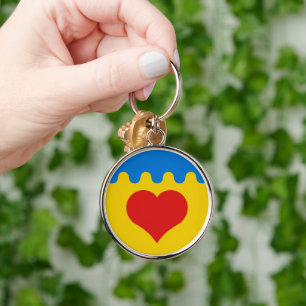 SCA Coeur du Val Keychain Rund Silverfärgad Nyckelring