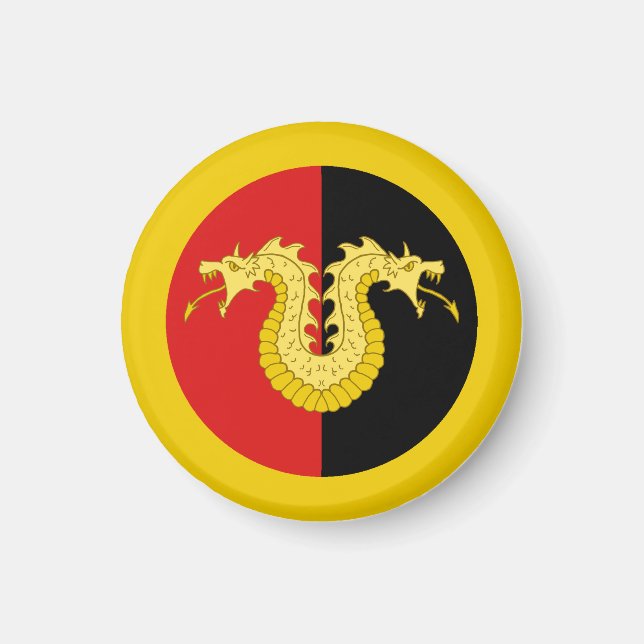 SCA Dragon's Laire Magnet (Framsidan)