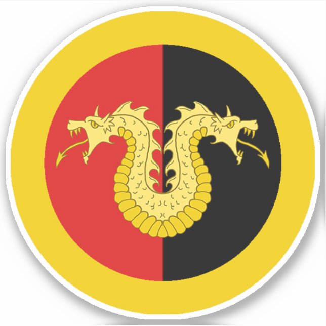 SCA Dragons Laire Vinyl Sticker Klistermärken (Framsida)