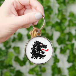 SCA en Tir-nyckelkedja Rund Silverfärgad Nyckelring