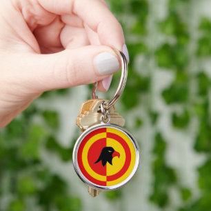 SCA Falconcree Keychain Rund Silverfärgad Nyckelring