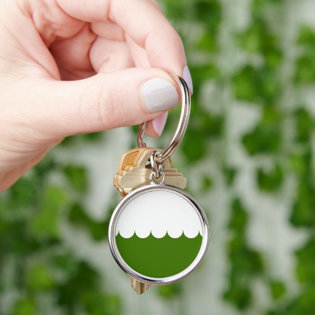 SCA False Isle-nyckelkedja Rund Silverfärgad Nyckelring (Hand)