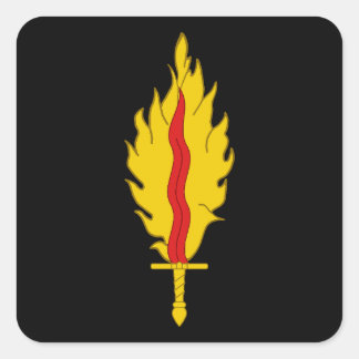 SCA Flame Populace-märke Fyrkantig dekal Fyrkantigt Klistermärke