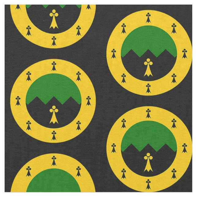 SCA Granite Mountain Populace Badge Fabric Tyg (Närbild)