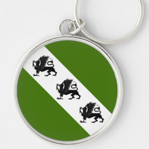 SCA Gryphonwalwald Keychain Rund Silverfärgad Nyckelring