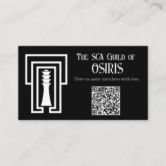 SCA Guild of Osiris Cards Visitkort