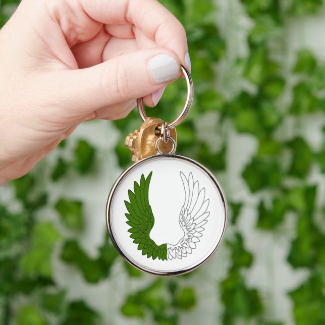 SCA Helig Stone-nyckelkedja Rund Silverfärgad Nyckelring (Hand)