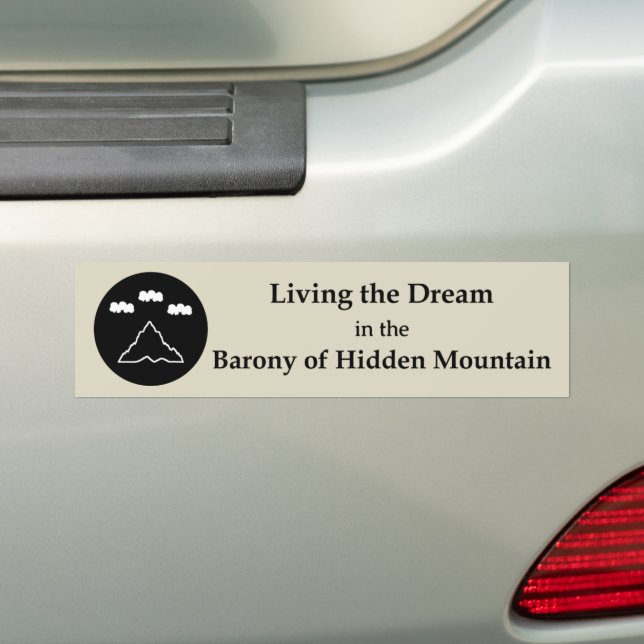 SCA Hidden Mountain Bumper Sticker Bildekal (På Bil)