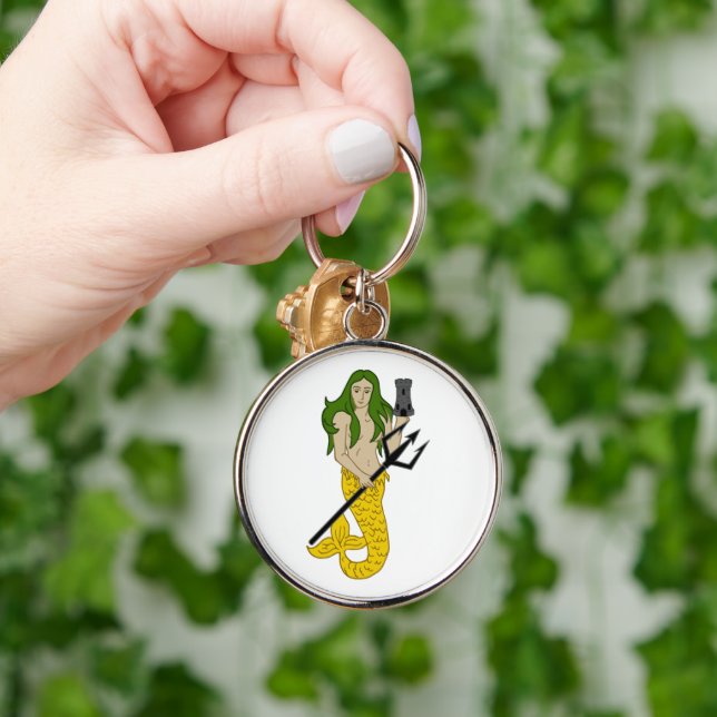 SCA Illiting Keychain Rund Silverfärgad Nyckelring (Hand)