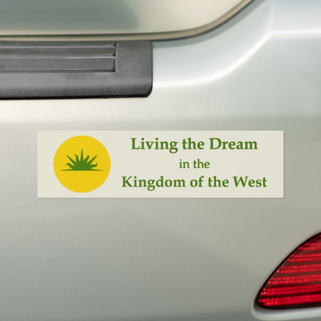 SCA Kingdom of the West Bumper Sticker Bildekal (På Bil)
