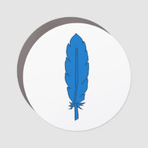 SCA Klan Blue Feather Car Magnet