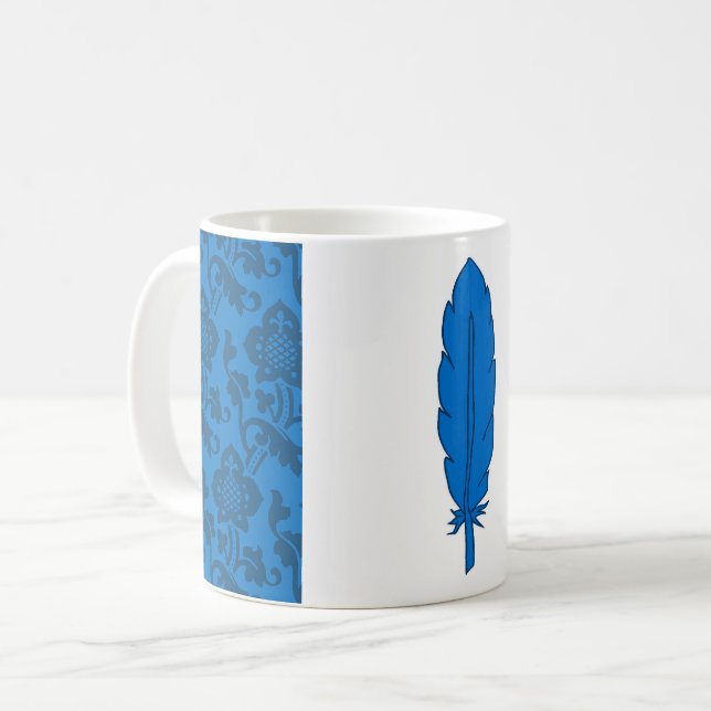SCA Klan Blue Feather Coffee Mugg (Framsida vänster)