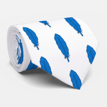 SCA Klan Blue Feather Tie