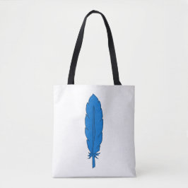 SCA Klan Blue Feather Tote Tygkasse