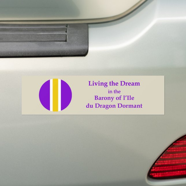 SCA l’Ile du Dragon Dormant Bumper Sticker Bildekal (På Bil)