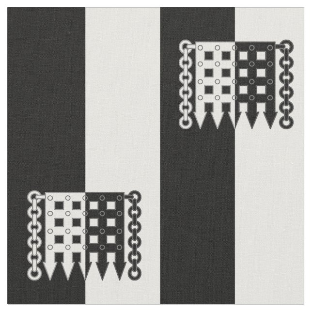 SCA Lejon Grind Populace Badge Fabric Tyg (Närbild)