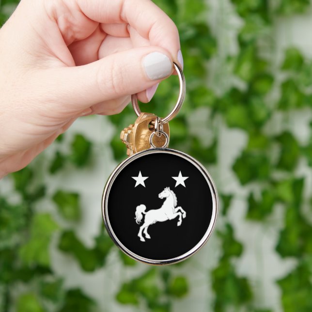 SCA Meridies Keychain Rund Silverfärgad Nyckelring (Hand)