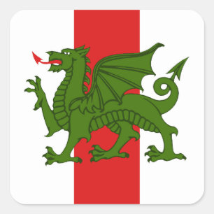 SCA Mitten Kingdom Populace Badge Sticker Fyrkantigt Klistermärke