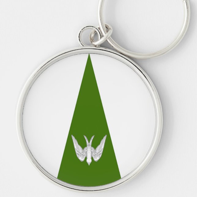 SCA Nant Y Derwyddon Keychain Rund Silverfärgad Nyckelring (Framsidan)