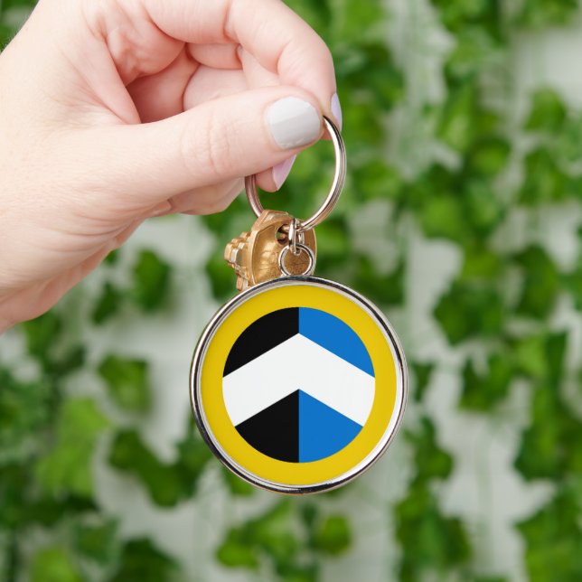 SCA Nordmark Keychain Rund Silverfärgad Nyckelring (Hand)