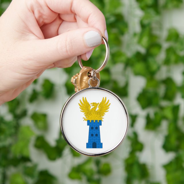 SCA Nordwache Keychain Rund Silverfärgad Nyckelring (Hand)