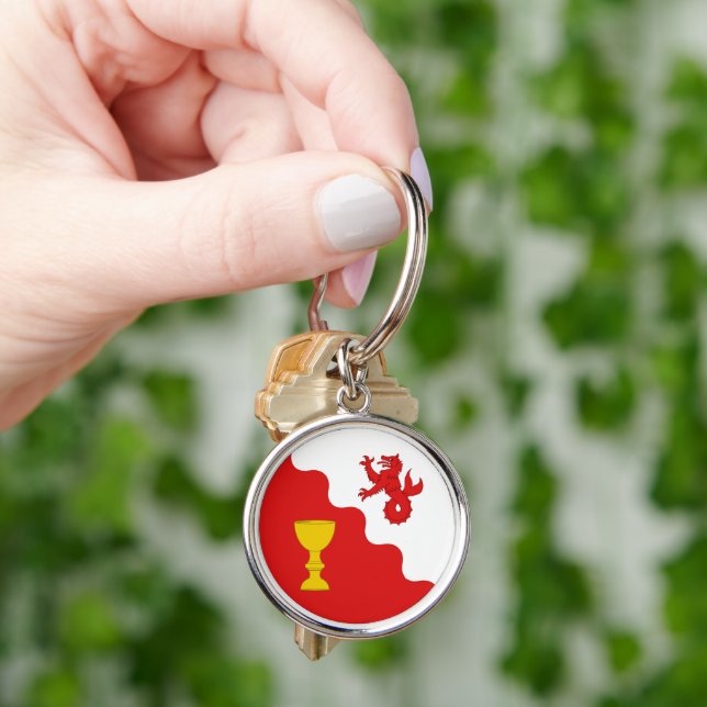 SCA-nyckelkedja Stigning Vatten Rund Silverfärgad Nyckelring (Hand)