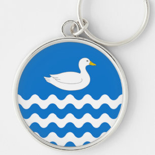SCA och Dubhaigeainn Keychain Rund Silverfärgad Nyckelring