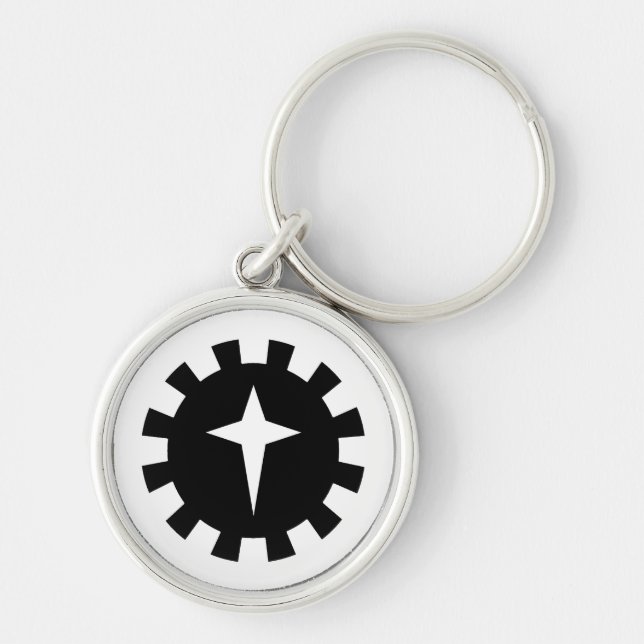 SCA Öster Kingdom Northern Army Keychain Rund Silverfärgad Nyckelring (Framsidan)