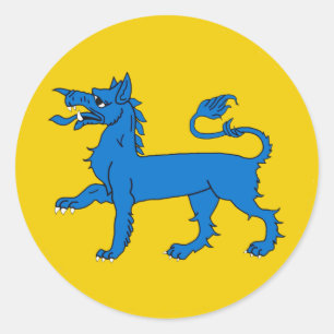 SCA Öster Kingdom Populace Badge Runt Klistermärke