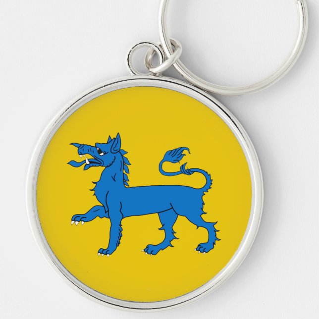 SCA Öster-nyckelkedja Rund Silverfärgad Nyckelring (Framsidan)