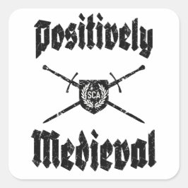 SCA Postiely Medieval Sticker Fyrkantigt Klistermärke