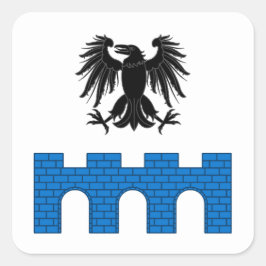 SCA Ravensbridge Populace Badge Fyrkantigt Klistermärke